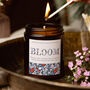 Gift For Friend Any Word Personalised Floral Candle, thumbnail 1 of 11