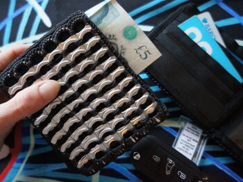 Black Wallet With Recycled Ring Pull Design, 2 of 12