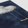 Set Of Three Clouds With Gold Elements Wall Prints, thumbnail 8 of 9