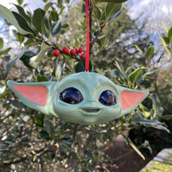 Baby Yoda Christmas Ornament Star Wars Disney, 3 of 7