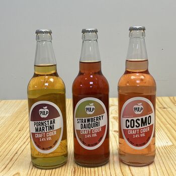 Thirst Aid Kit Trio Of Cocktail Ciders Gift Set Cosmopolitan, Strawberry Daiquiri And Pornstar Martini, 3 of 3