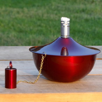 Red Garden Oil Lamp, 2 of 2