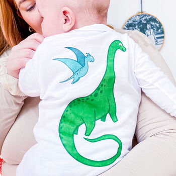Personalised Dinosaur Baby Milestone Blanket Gift Set, 3 of 6