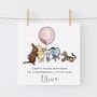 Personalised Winnie The Pooh + Friends Daughter 2nd Birthday Card *Age Options, thumbnail 3 of 3