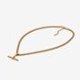 Kin Gold T Bar Necklace, thumbnail 3 of 5