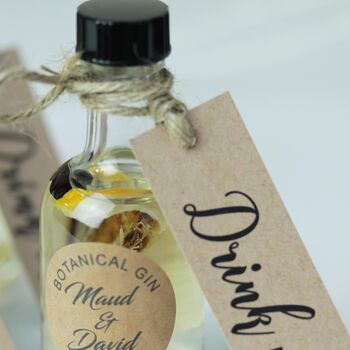 Personalised Botanical Gin Wedding Favours, 5 of 5