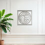 Abstract Metal Ocean Wave Wall Hanging Decor Gift For Home, thumbnail 6 of 11