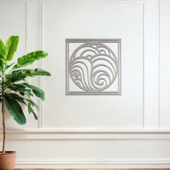 Abstract Metal Ocean Wave Wall Hanging Decor Gift For Home, 6 of 11