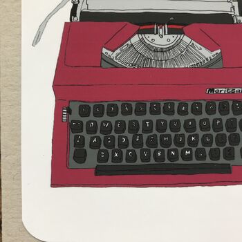 Typewriter Valentine's Day Card, 2 of 3