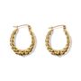 18 K Gold Heart Hoop Earrings, thumbnail 1 of 10