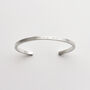 Personalised Men's Sterling Silver Square Cuff, thumbnail 2 of 6