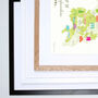 Map Of Buckinghamshire Art Print, thumbnail 5 of 5