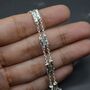 Peridot, Blue Topaz Silver Chain Bracelet, thumbnail 2 of 11