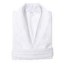 Ravenna Velour White Luxury Dressing Gown By The Fine Cotton Company ...