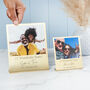 Personalised Couples Twenty One Year Anniversary Brass Photo Print, thumbnail 2 of 6