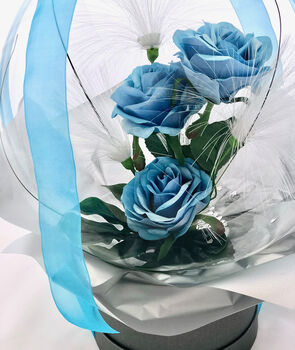 Congratulations Baby Boy Floral Gift In A Balloon, 3 of 4