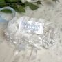 Personalised Lace Bridal Garter With Swarovski Crystal, thumbnail 3 of 9