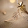 Autumnal Golden Metal Leaf Micro LED String Fairy Lights, thumbnail 3 of 4