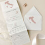 Destination Wedding Concertina Invitations, thumbnail 1 of 4