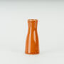 Handmade Stoneware Burnt Orange Bud Vase For Flowers, thumbnail 1 of 3