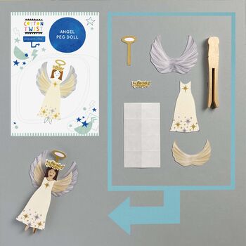 Make Your Own Angel Peg Doll Kit, 5 of 9