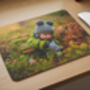 Personalised Photo Xl Mouse Mat With Stitched Edge, thumbnail 2 of 4