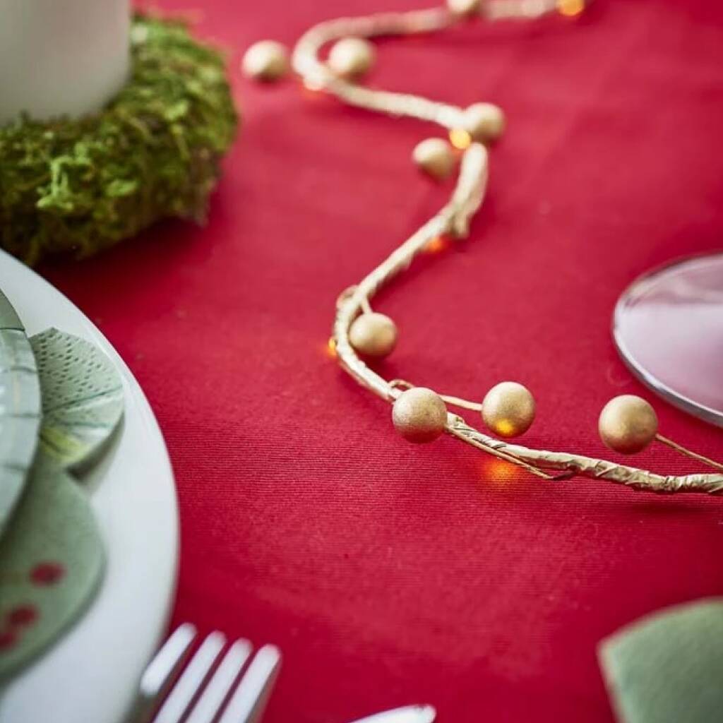 Gold Berry Table Fairy Lights By Bunting Barrow Notonthehighstreet Com