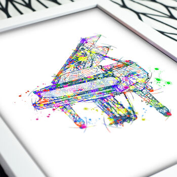Abstract Piano Sketch Print, 3 of 6