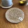 Respiin Set Of Six Seagrass And Jute Coasters Naturals, thumbnail 9 of 10