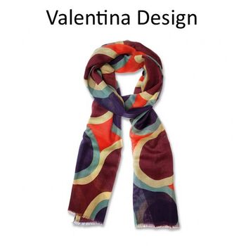 Soft Lightweight Scarf In Wool And Viscose Length 190cm, 8 of 11