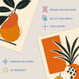 Set Three Wall Art Prints Summer Fruit Boho Mid Century, thumbnail 4 of 7