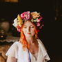 The Florence Colourful Vintage Hair Wreath For A Bride, thumbnail 10 of 12