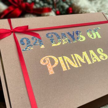 12/24 Days Custom Enamel Pin Advent Calendar And Pinboard, 6 of 7