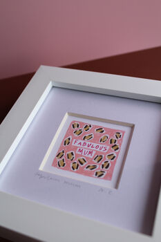 Fabulous Mum Mini Art Print, 6 of 11