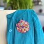 Flower Power Statement Brooch, thumbnail 1 of 3