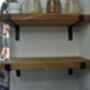 Handcrafted Oak And Steel Shelves, thumbnail 7 of 10