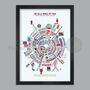 Villa Wheel Of Fame Poster Print, thumbnail 2 of 6