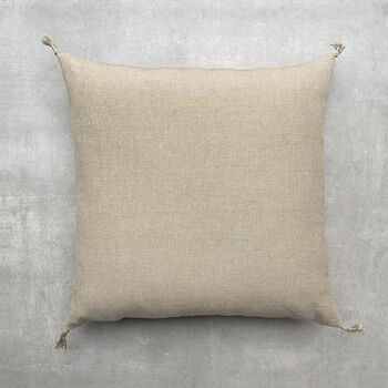The Velvet And Linen Cushion Pale Pink, 4 of 7