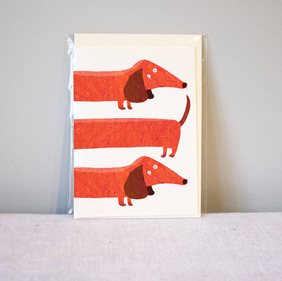 Pack Of 10 Dachshund Cards By Fenella Smith | notonthehighstreet.com