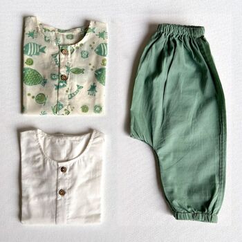 Organic Koi Children's Outfit Set, 2 of 10