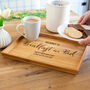 Personalised Breakfast In Bed Serving Tray, thumbnail 4 of 4