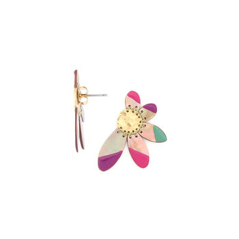 Five Petals Earrings In Pink Shell, 3 of 3