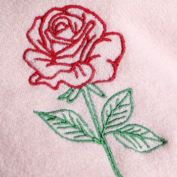 Personalised Pink Valentines Wool Blanket Scarf Gift, 2 of 5