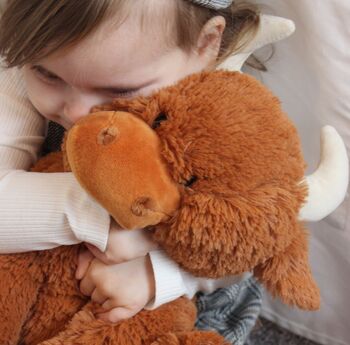 Highland Brown Cow Large Soft Toy, From Birth, 5 of 5