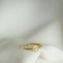 Opal Starburst Gold Stacker Ring, thumbnail 2 of 3