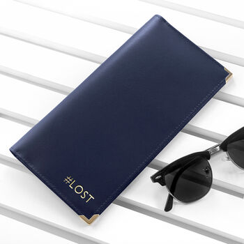 Personalised Luxury Leather Travel Wallet, 3 of 5