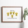 Family Team Print Personalised Father's Day Gift, thumbnail 5 of 5