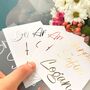 Wedding Place Card Name Vinyl Decals, thumbnail 9 of 12