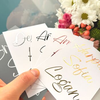 Wedding Place Card Name Vinyl Decals, 9 of 12
