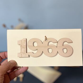 Personalised 1966 60th Anniversary Year Card, 10 of 12